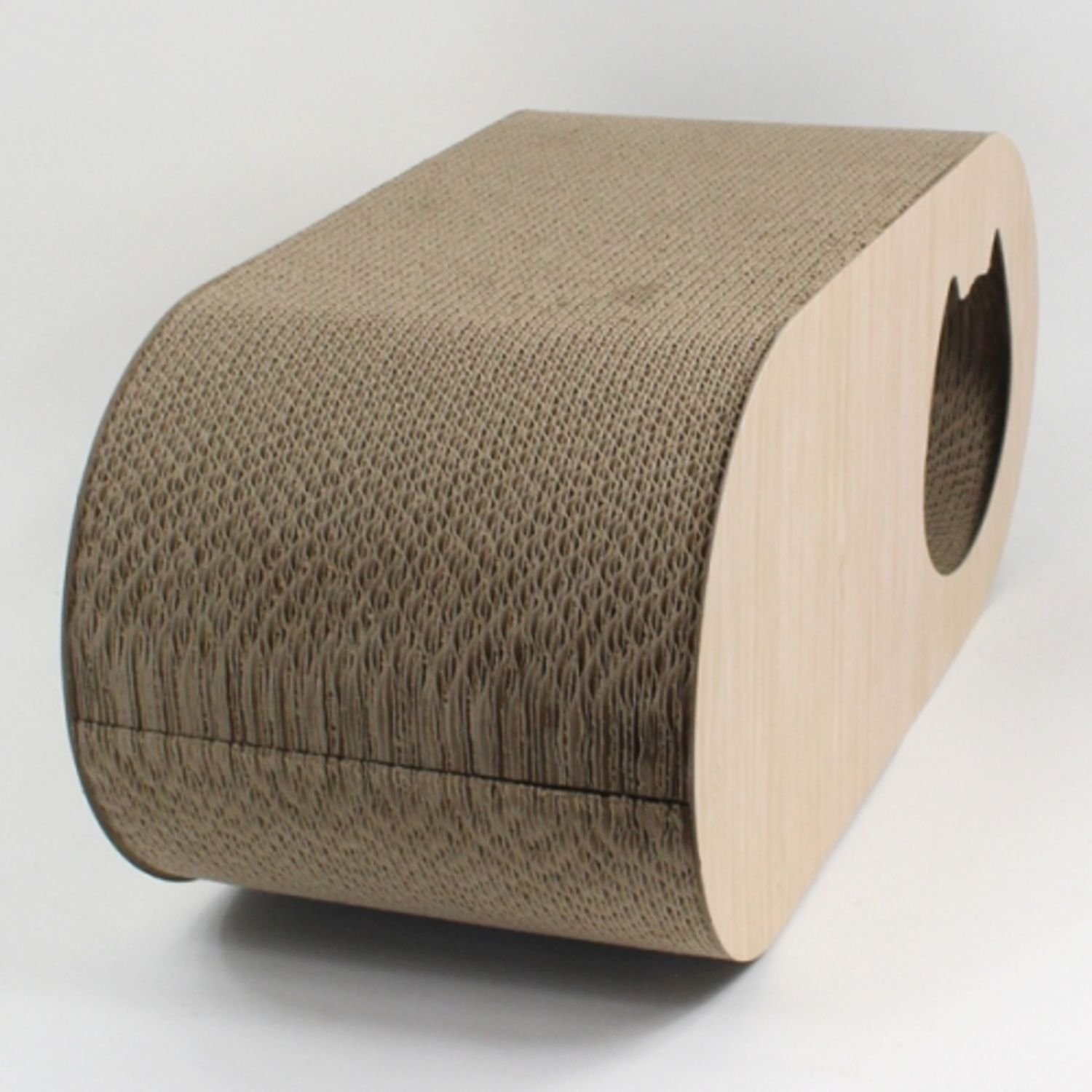 도트캣 튜브 스크래쳐 숨숨집 베이지